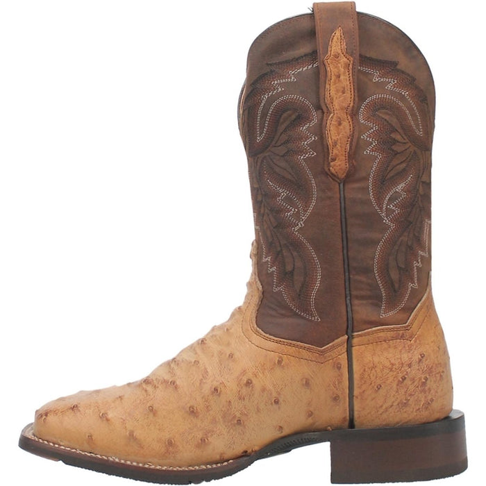 Dan Post Alamosa Full Quill Ostrich Boots Sand