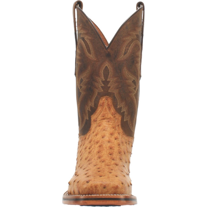 Dan Post Kershaw Full Quill Ostrich Boots Saddle