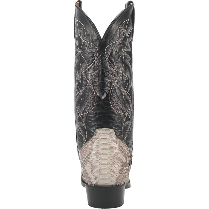 Manning Python Snakeskin Round Toe Cowboy Boots