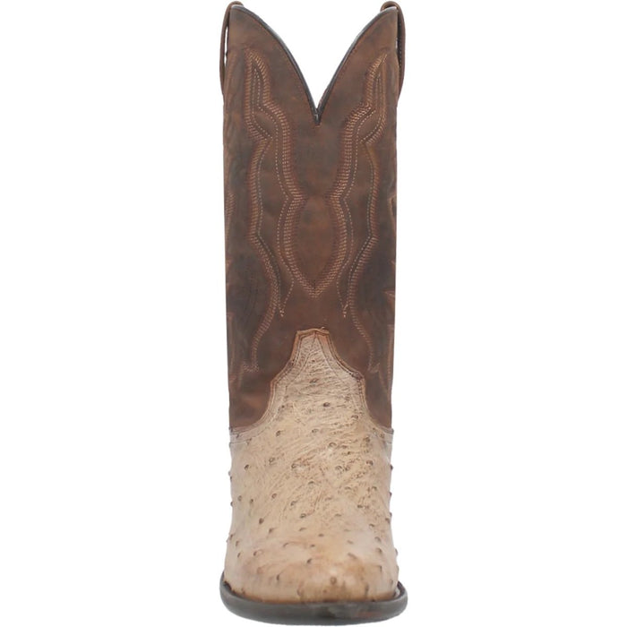 Dan Post Pershing Ostrich Leather Boots - Brass