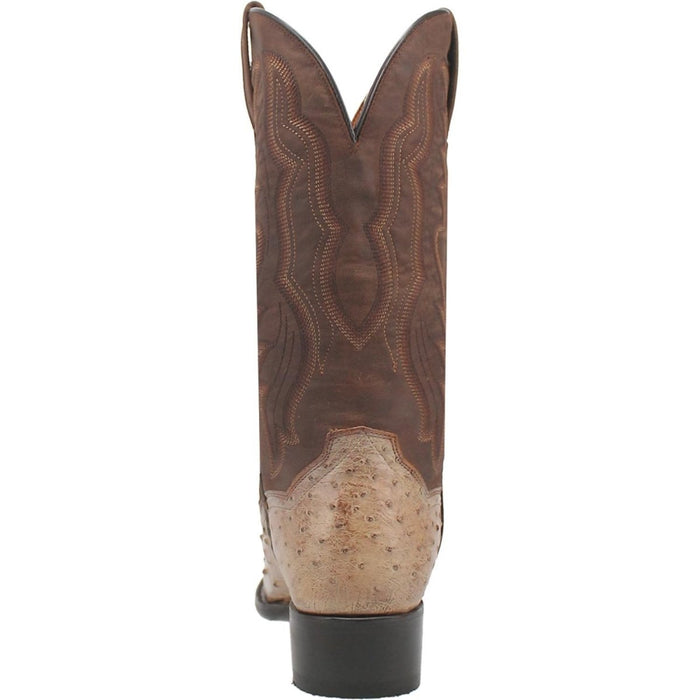 Dan Post Pershing Ostrich Leather Boots - Brass