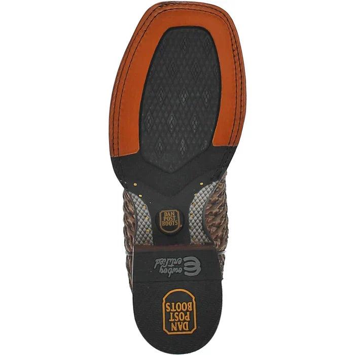 Dan Post Stanley Leather Square Toe Boots - Tan