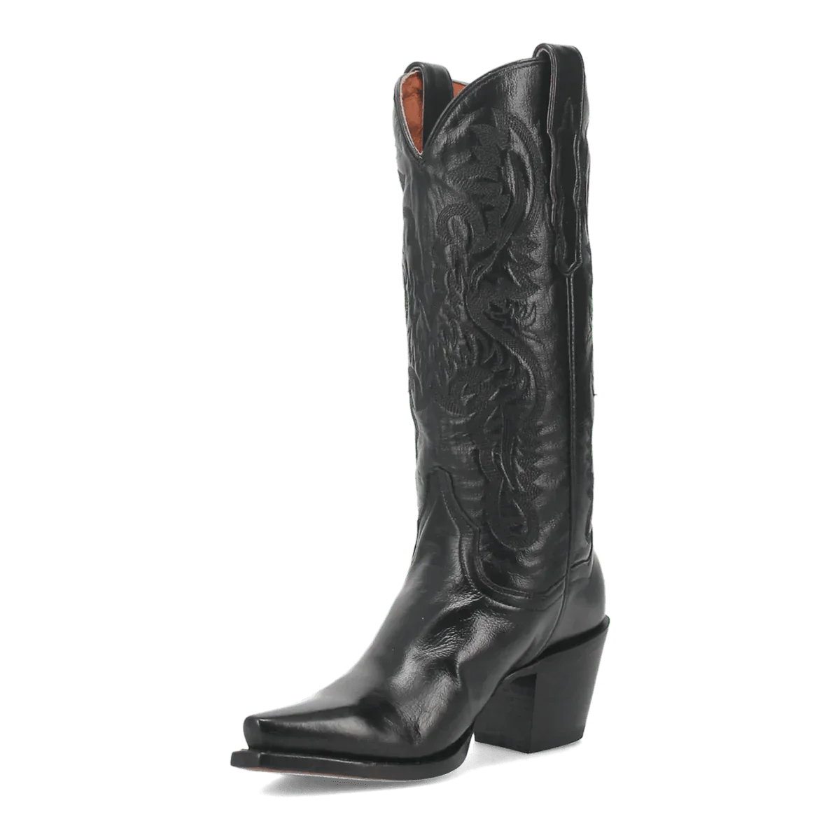 Dan Post Maria Black Leather Snip Toe Boots