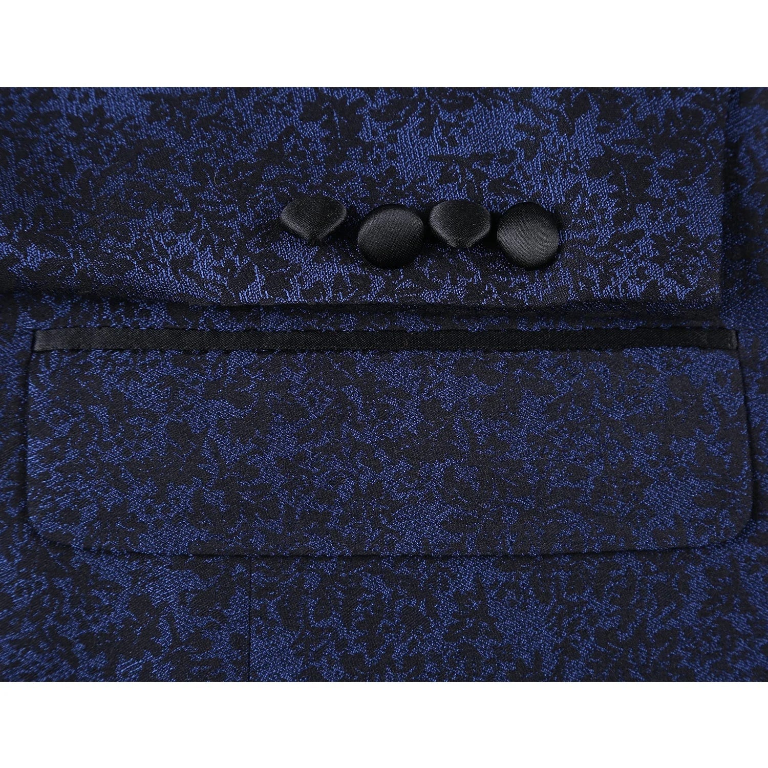 Men's Slim Fit Dark Blue Tuxedo Blazer