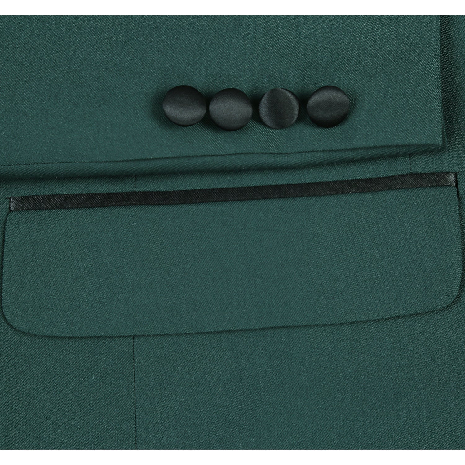 Men's Dark Green Slim Fit 2-Piece Shawl Lapel Tuxedo Suit