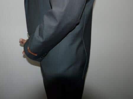 Slick Metallic Man Made Fiber Not Collared Fashion Custom Fitted Boy Suit