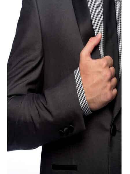 Long length er Fashion Zoot Yellow Handsome Notch Collared 5 Buttons Man Made Fiber Boy Zoot Suits for Men $100