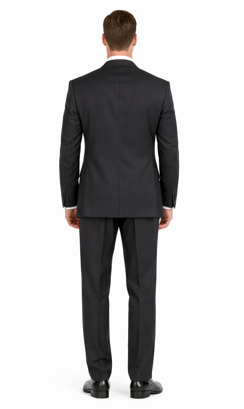 Double-Breast Suit, Black, Navy or Gray Colors by Giorgio Fiorelli