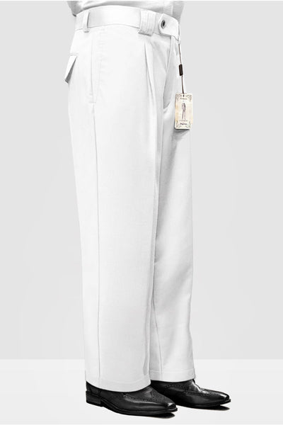 Italian Wool Wide Leg Dress Pants for Men