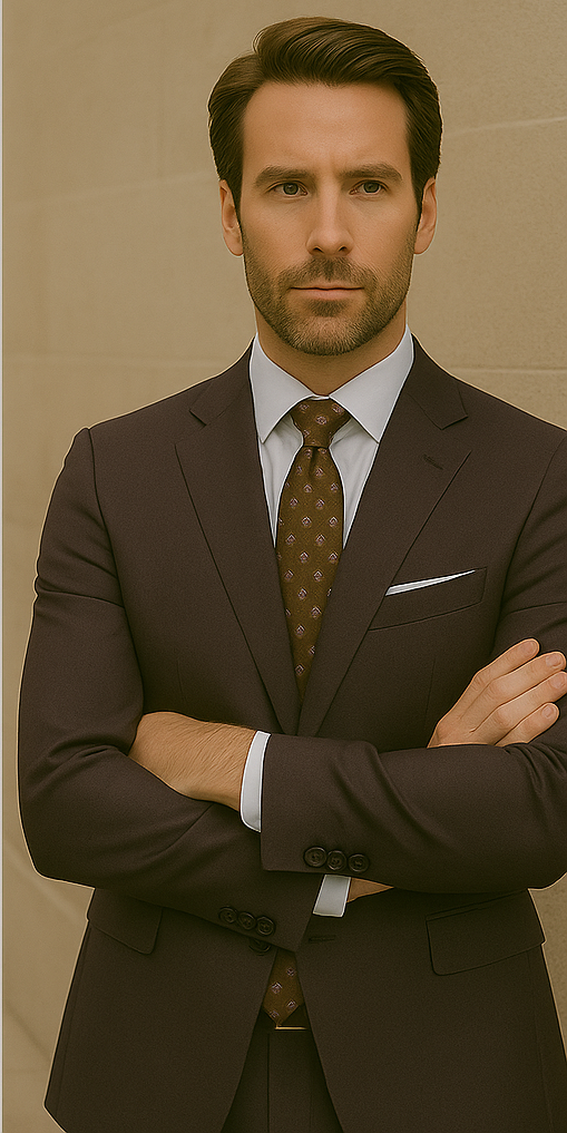 Italian Modern Fit Wool Suit by Statement