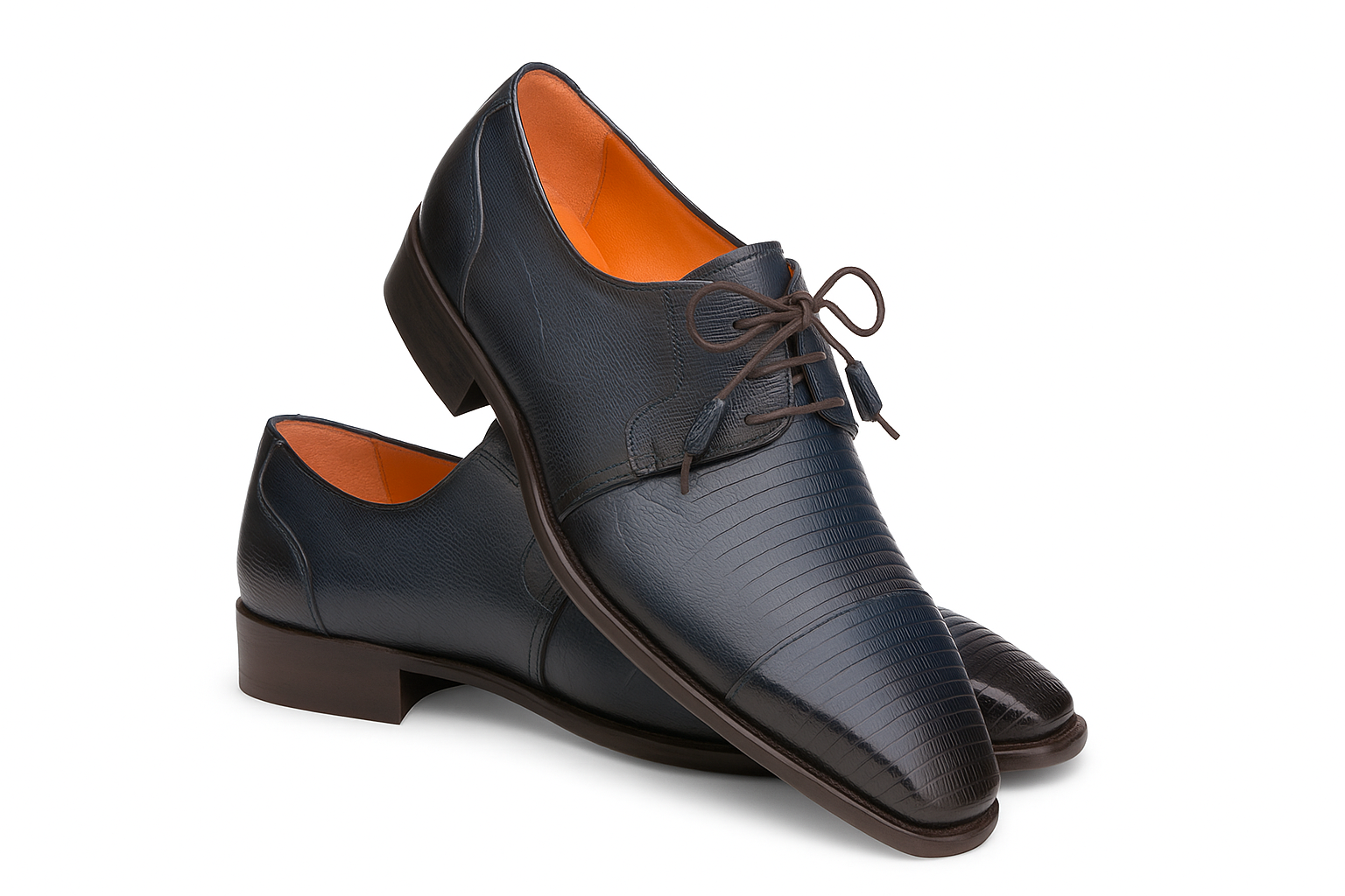 Lizard Skin Tassel Derby by Mezlan