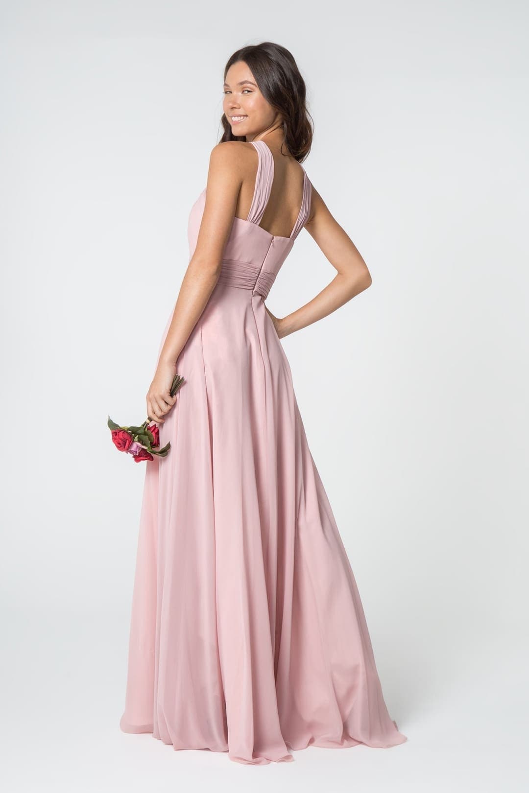Halter Bridesmaid Dress by Elizabeth KGL2816