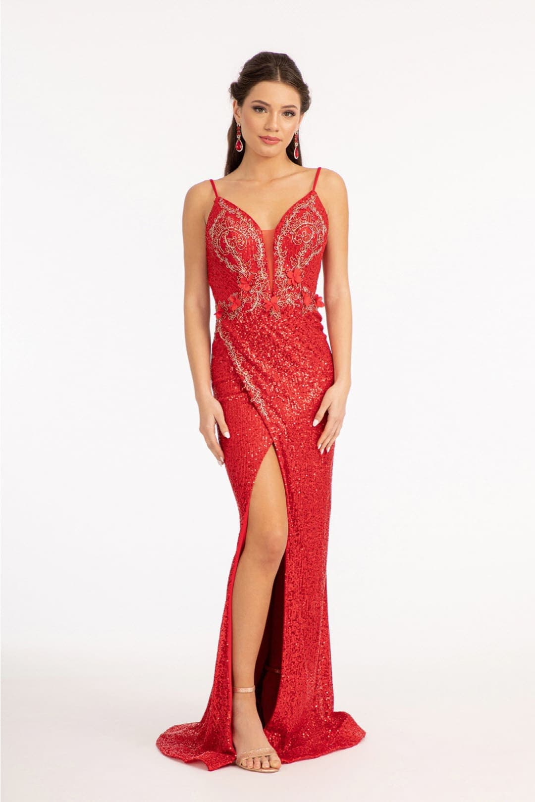 Mermaid Evening Sequin Wedding Guest Dress by Elizabeth K GL3053