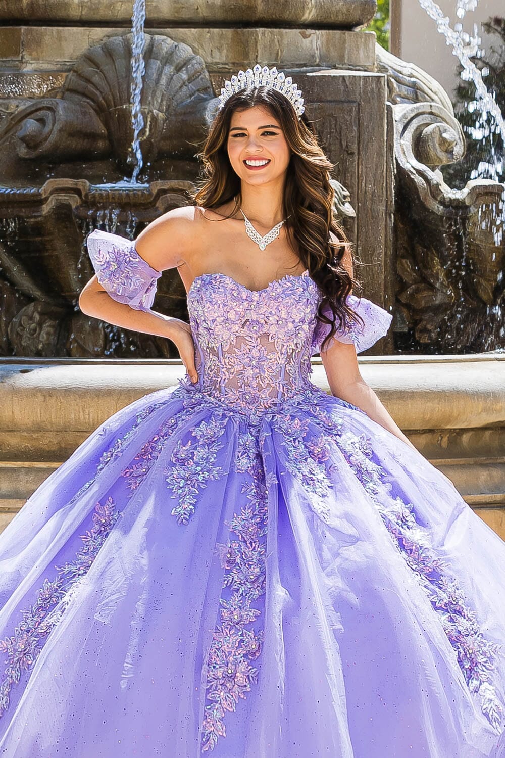 Embroidered Sweetheart Ball Gown by Bella Princess PQ1026