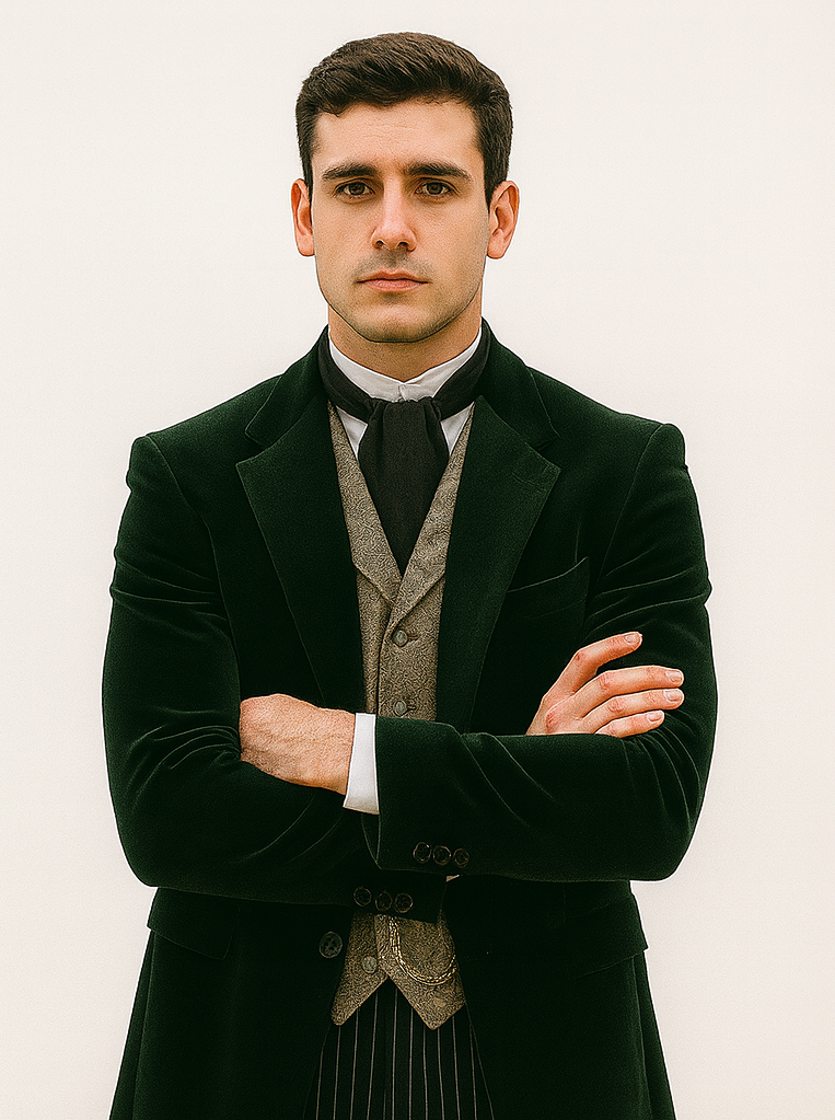 Emerald Velvet Roderick Smoking Jacket for Men