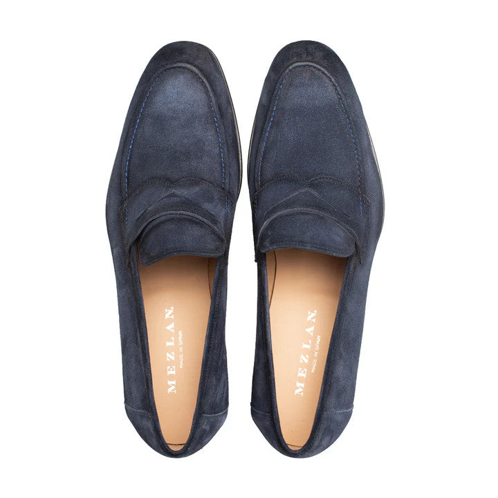 Caro Suede Penny Loafer by Mezlan