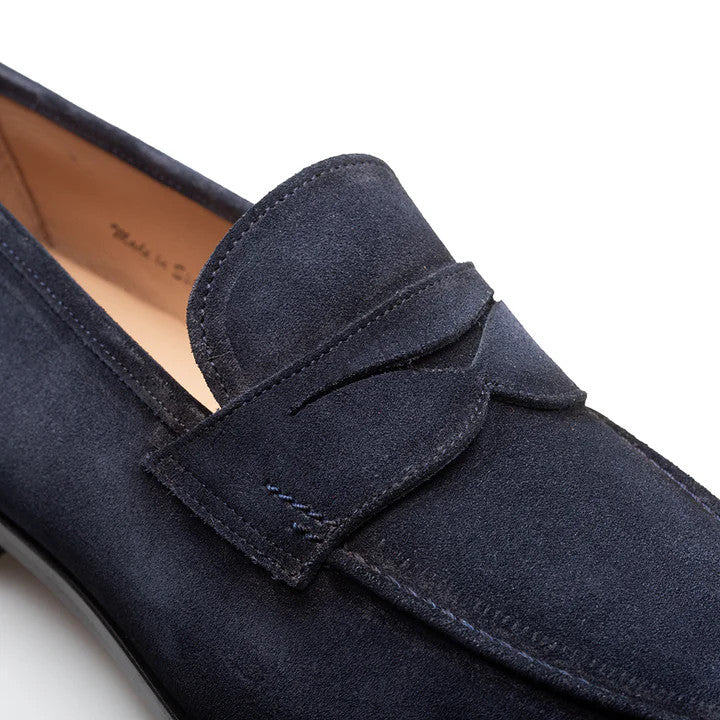 Caro Suede Penny Loafer by Mezlan