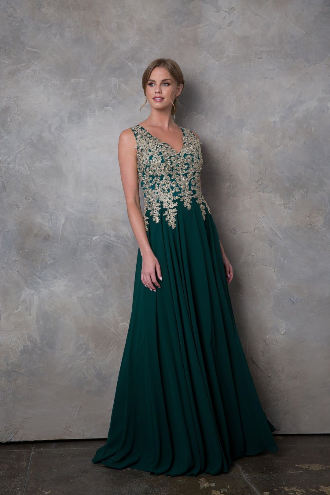 Eva USA 5233 Long Mother of the Bride Chiffon Formal Dress