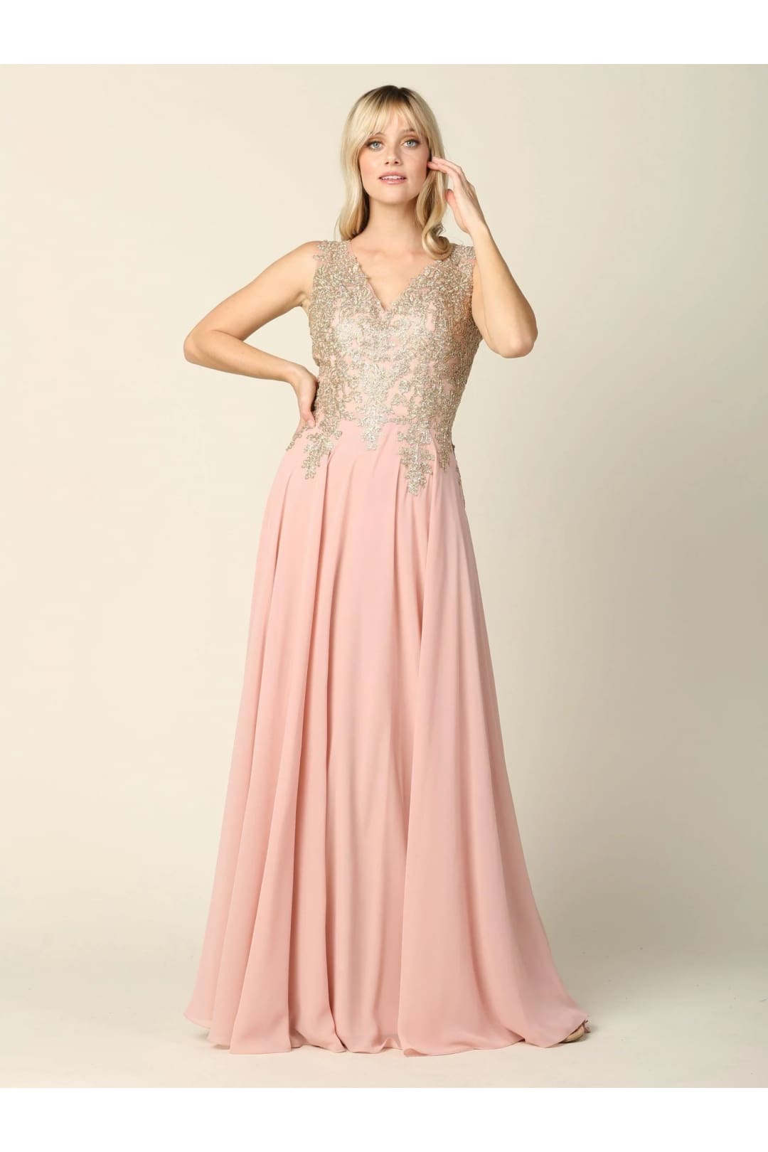 Eva USA 5233 Long Mother of the Bride Chiffon Formal Dress