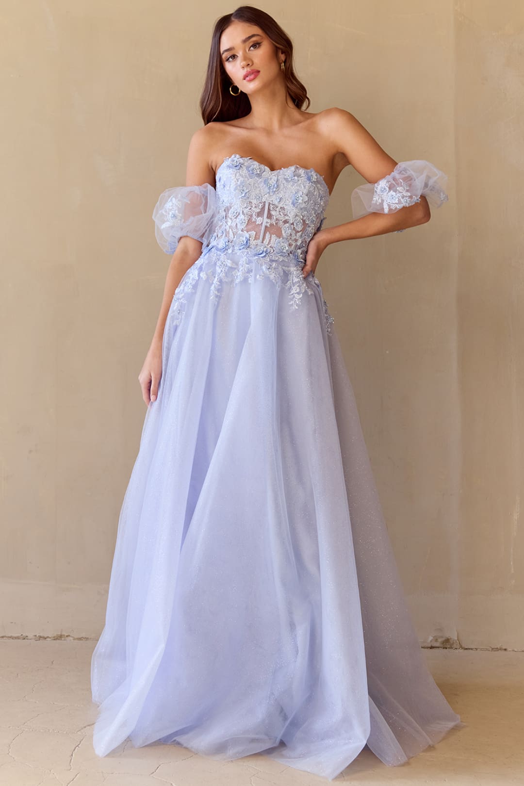 Evening Dress Beaded A-Line Long Pageant Gown By Amelia Couture 3041