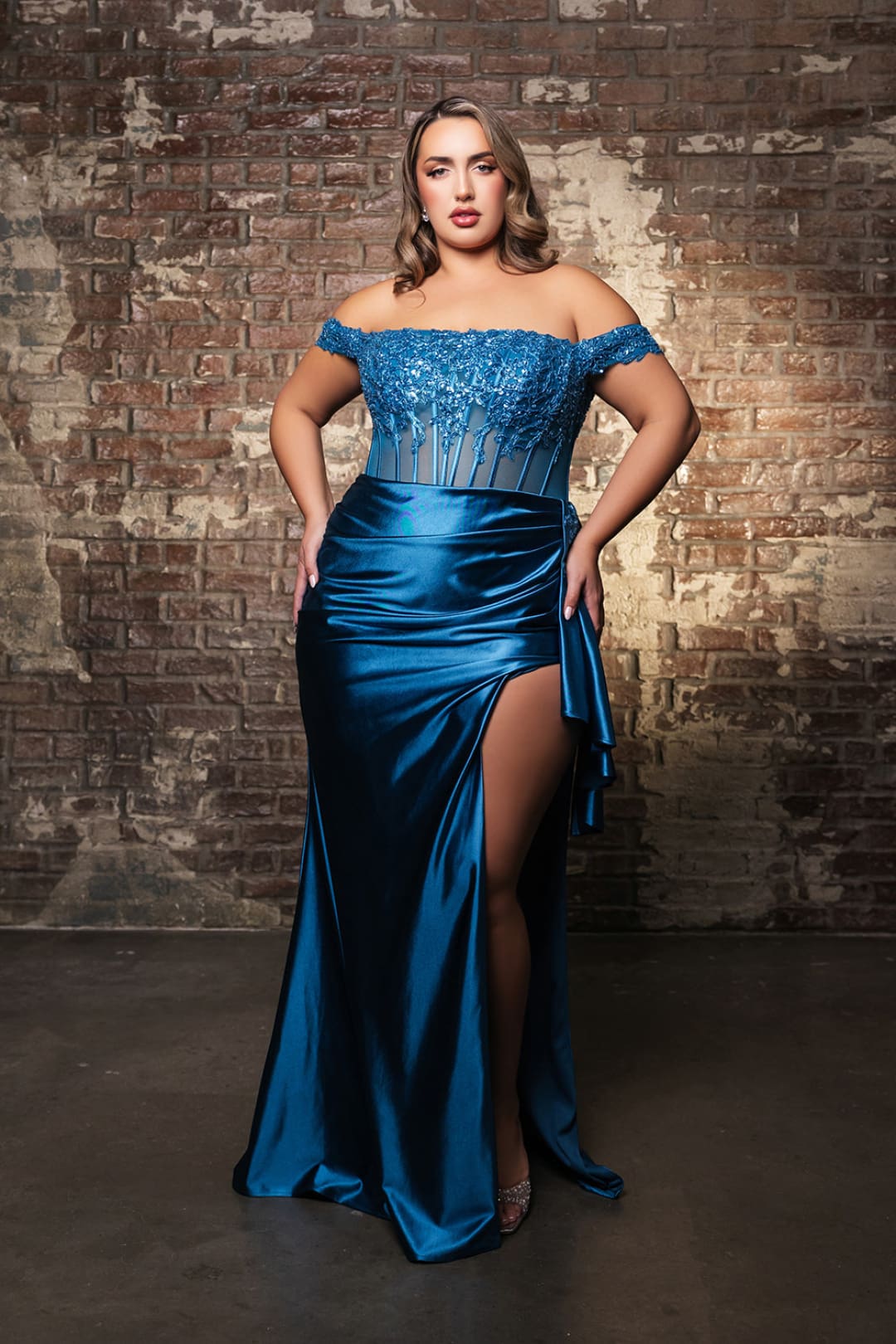 Evening Dress Sleeveless Ruched Long Prom Gown By Royal Queen RQ8173