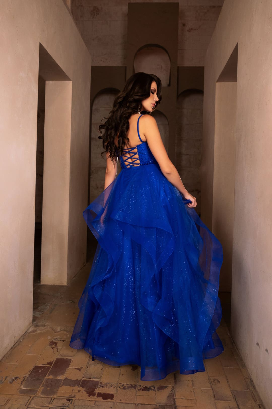 Evening Dress Sweetheart Layered Skirt Gala Gown By Royal Queen RQ8165