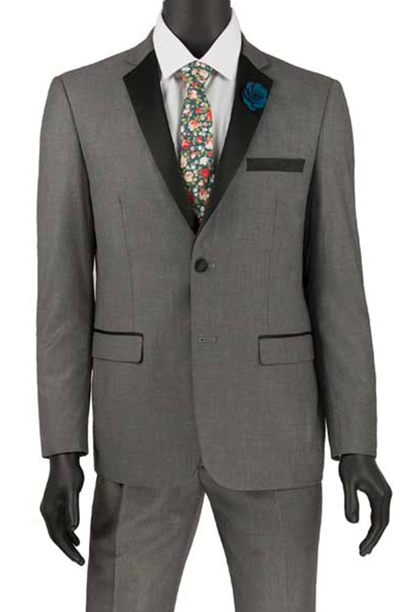 Ultra Slim Fit Grey Tuxedo for Men