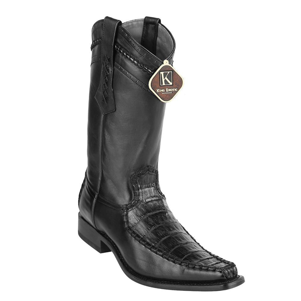 Caiman Belly European Toe Boots by King Exotic