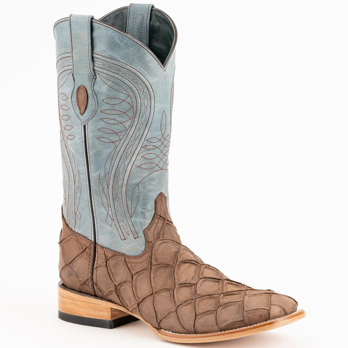 Ferrini Bronco Pirarucu Print Boots Brown