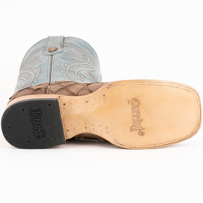 Ferrini Bronco Pirarucu Fish Boots Handcrafted