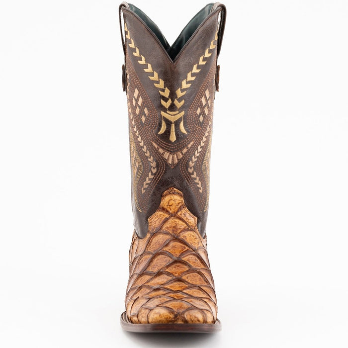 Ferrini Bronco Pirarucu Print Cognac Boots