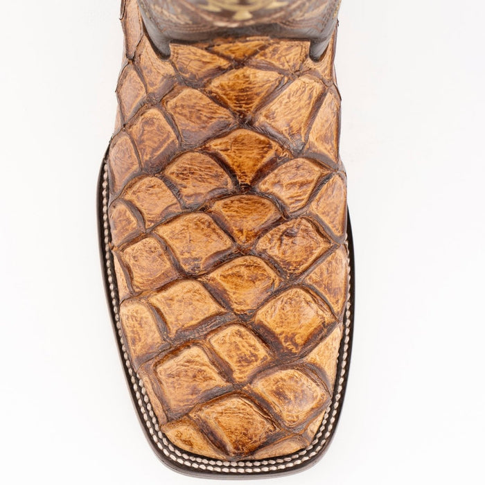 Ferrini Bronco Pirarucu Print Cognac Boots