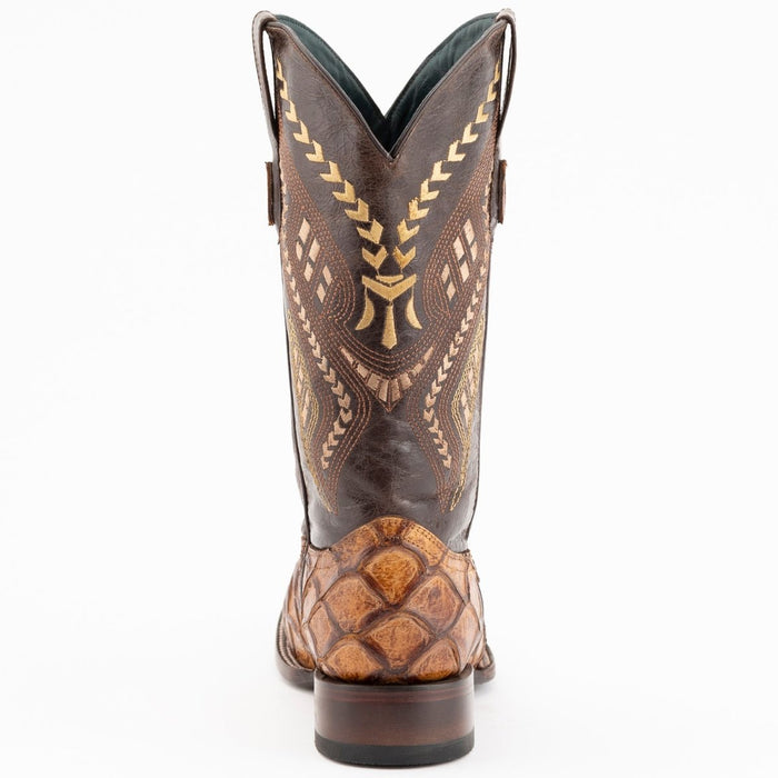Ferrini Bronco Pirarucu Print Cognac Boots