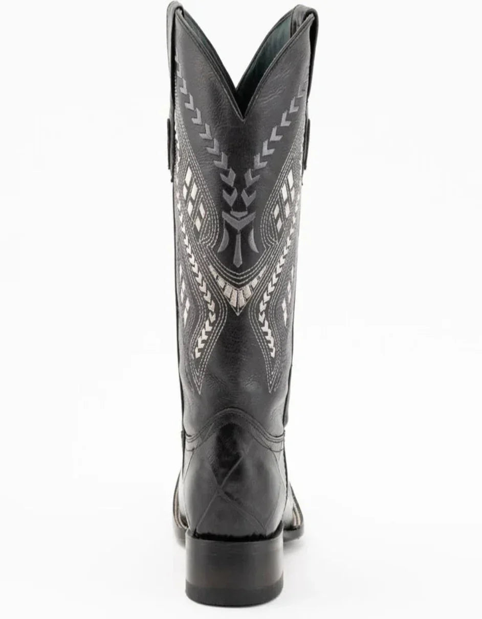Ferrini Jesse Print Alligator Boots Black