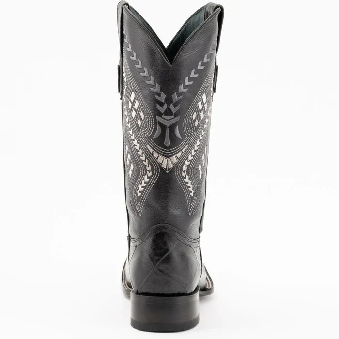 Ferrini Jesse Men's Print Alligator Boots Handcrafted Black