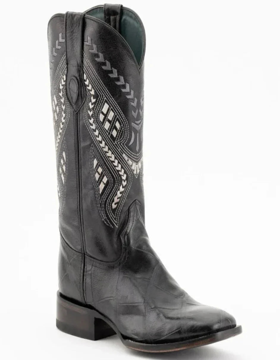 Ferrini Jesse Print Alligator Boots Black