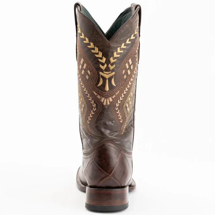 Ferrini Jesse Men's Print Alligator Boots - Chocolate