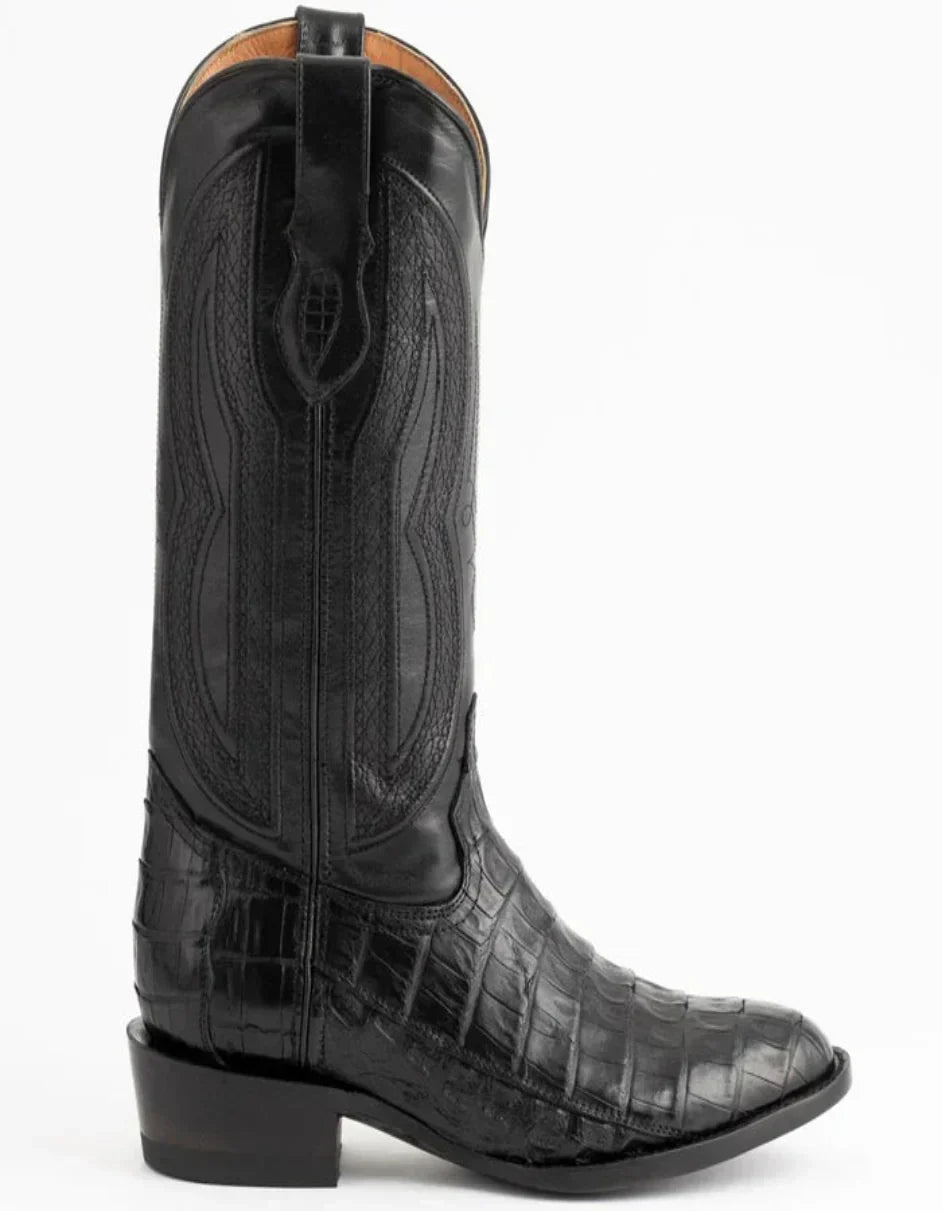 Ferrini Dakota Black Caiman Western Boots