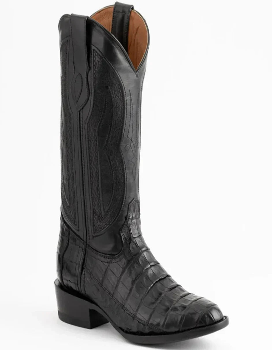 Ferrini Dakota Black Caiman Western Boots