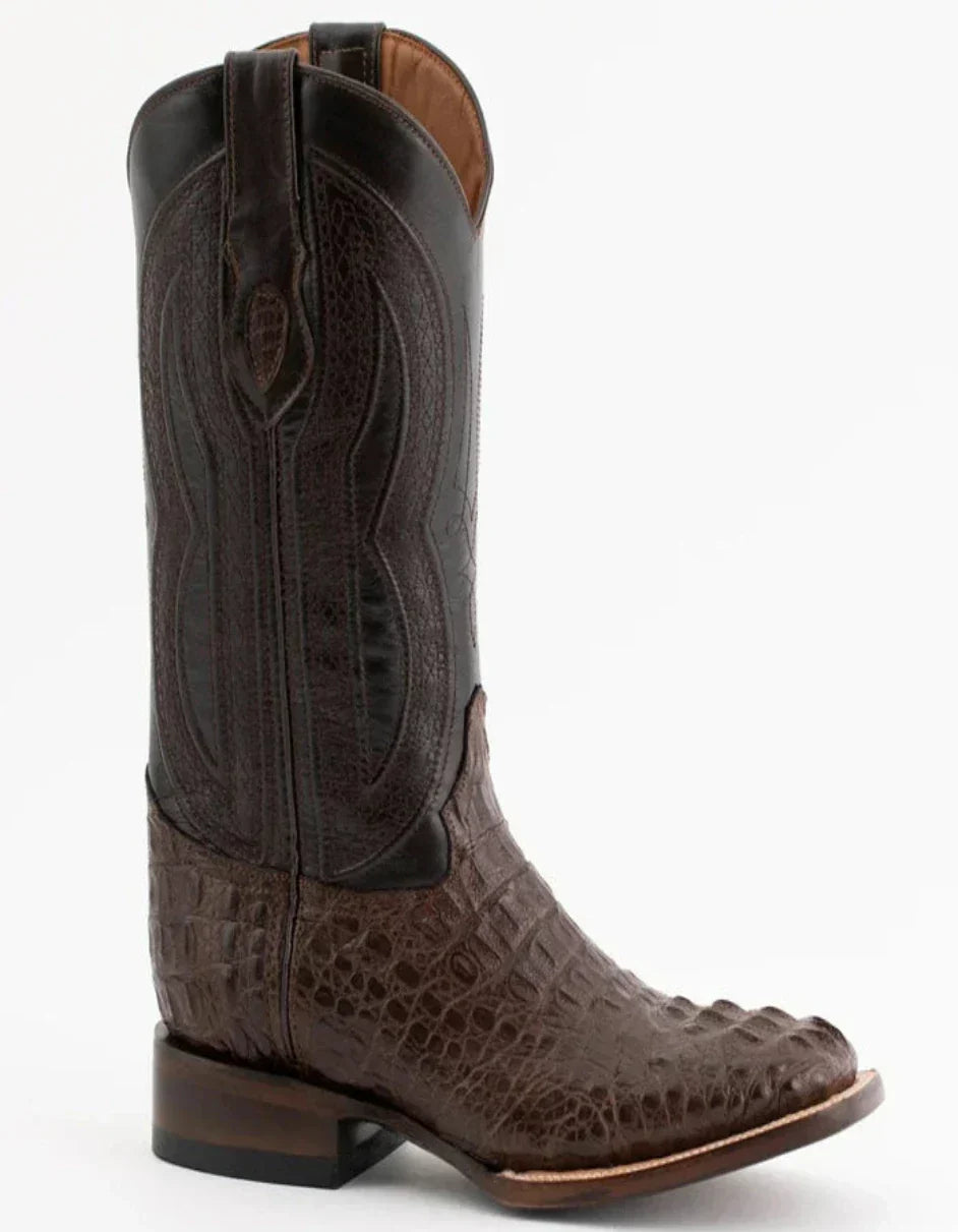 Ferrini Dakota Hornback Caiman Square Toe Boots