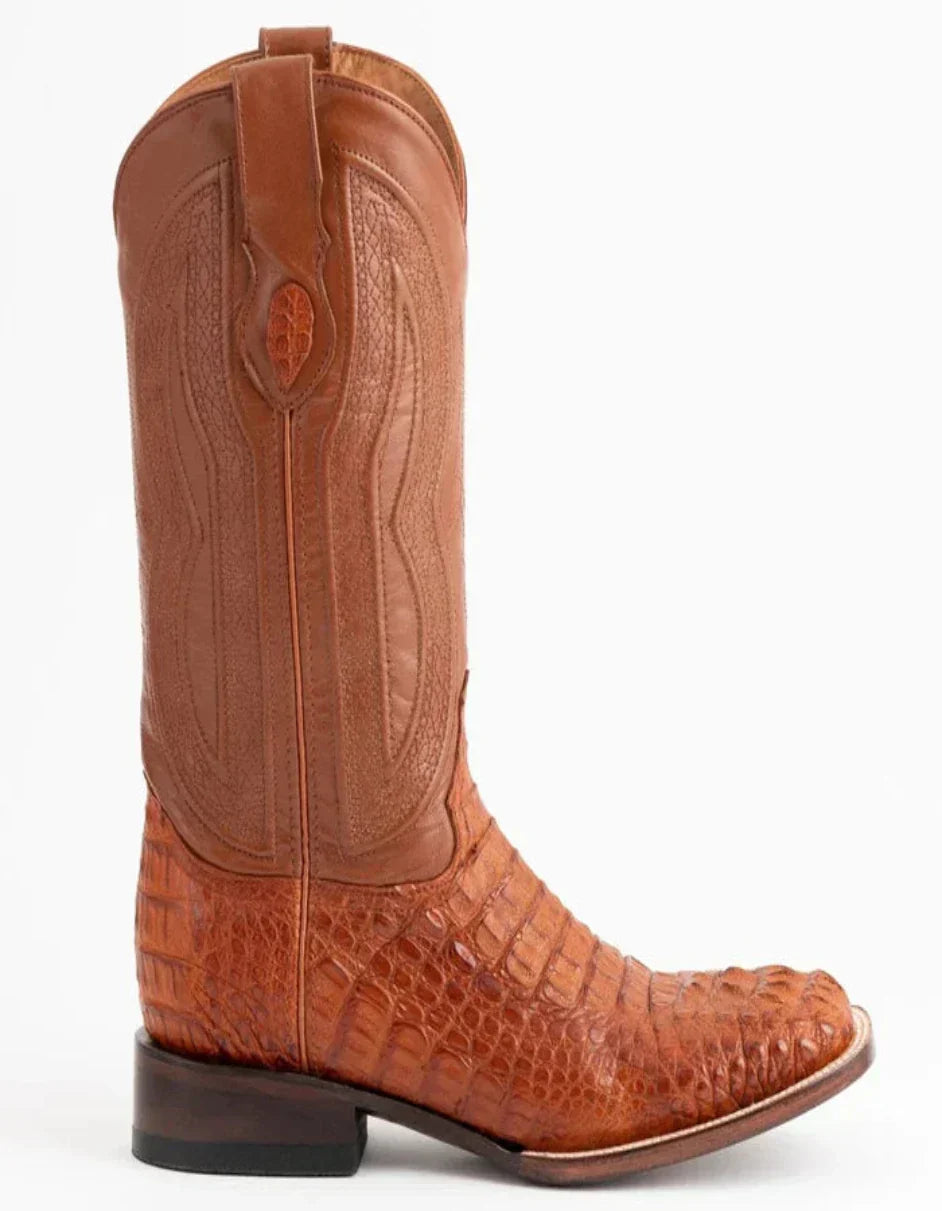 Ferrini Dakota Hornback Caiman Square Toe Boots