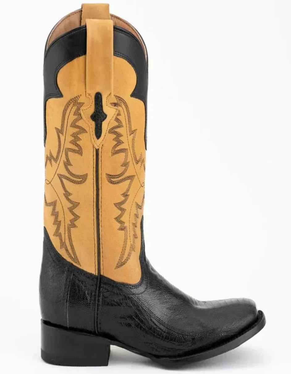 Ferrini Nash Ostrich Leg Boots Black