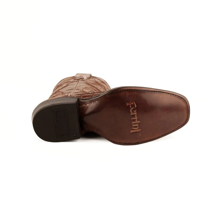 Ferrini Men's Stallion Alligator Belly Boots French Toe Handcrafted Cognac