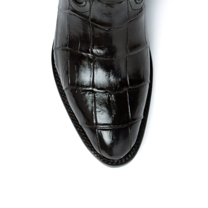 Ferrini Men's Stallion Alligator Belly Boots Round Toe Black