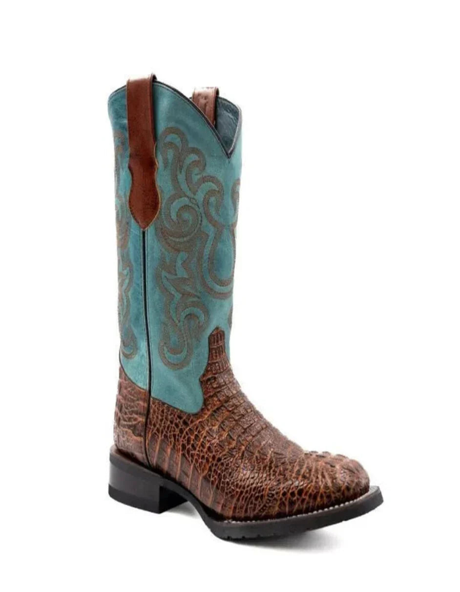 Ferrini Stampede Men's Print Crocodile Boots