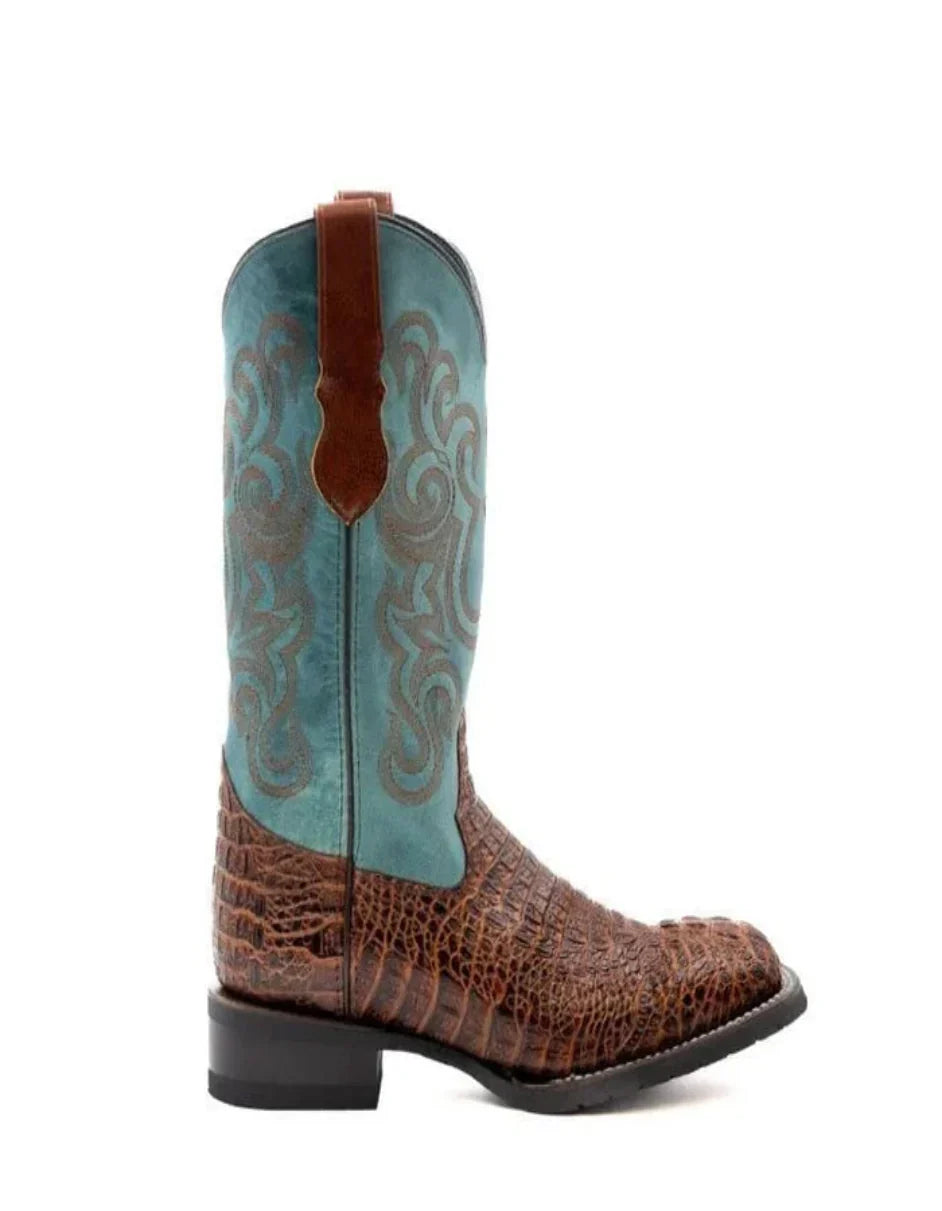 Ferrini Stampede Men's Print Crocodile Boots