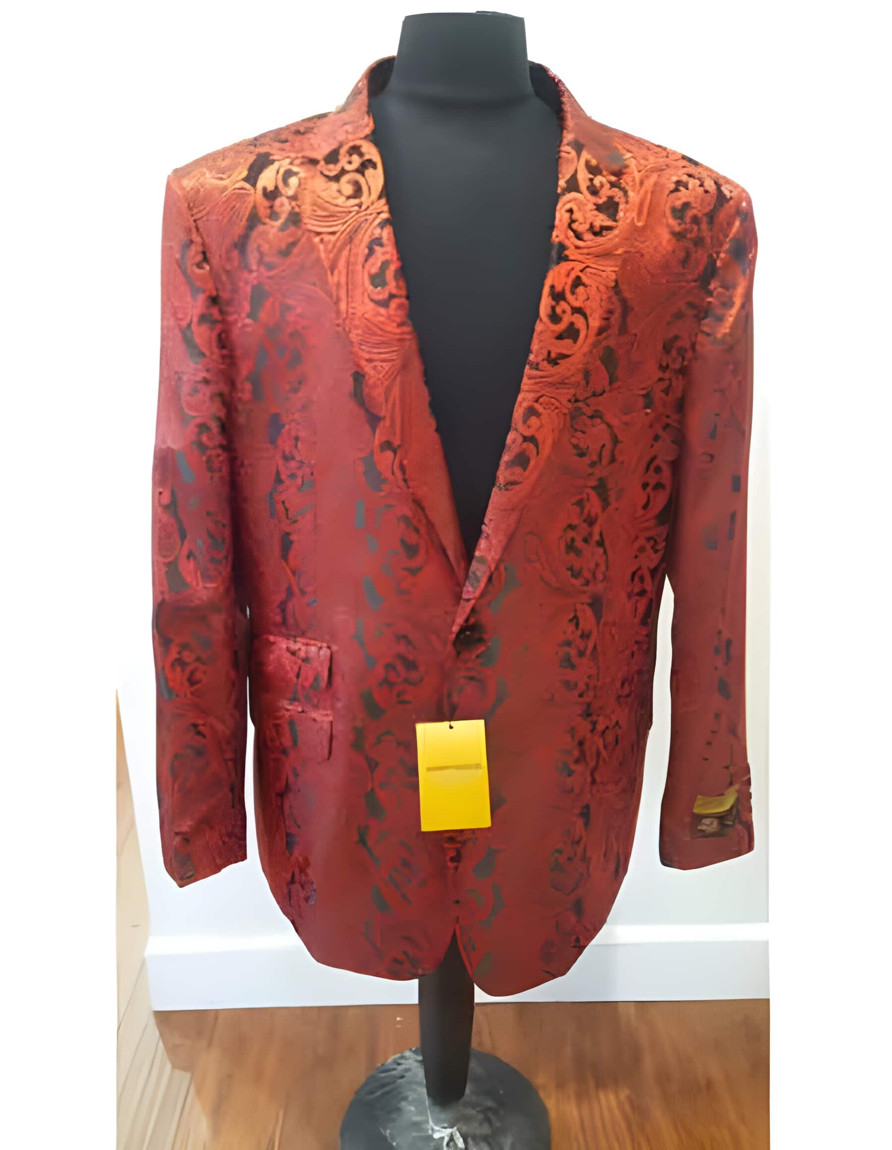 Floral ~ Flower Sportcoat Christmas Perfect for Prom Red Tuxedo 2020 Looking Fashion Blazer Suit Jacket