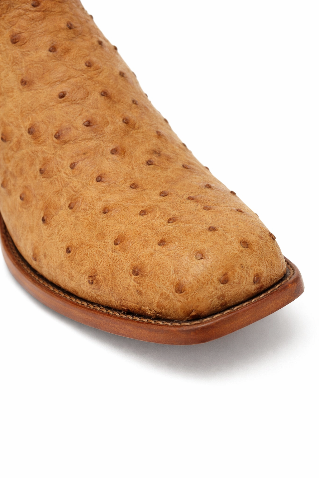 Dan Post Gehrig Full Quill Ostrich Boots - Saddle