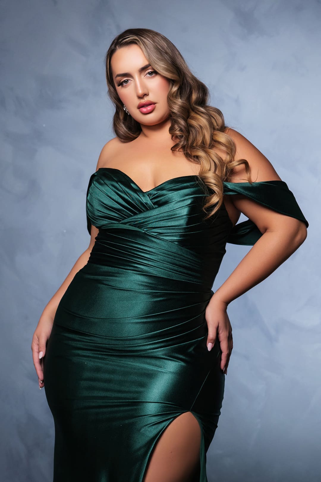 Gala Night Dress Off Shoulder Sheath Formal Dress By May Queen MQ2138B