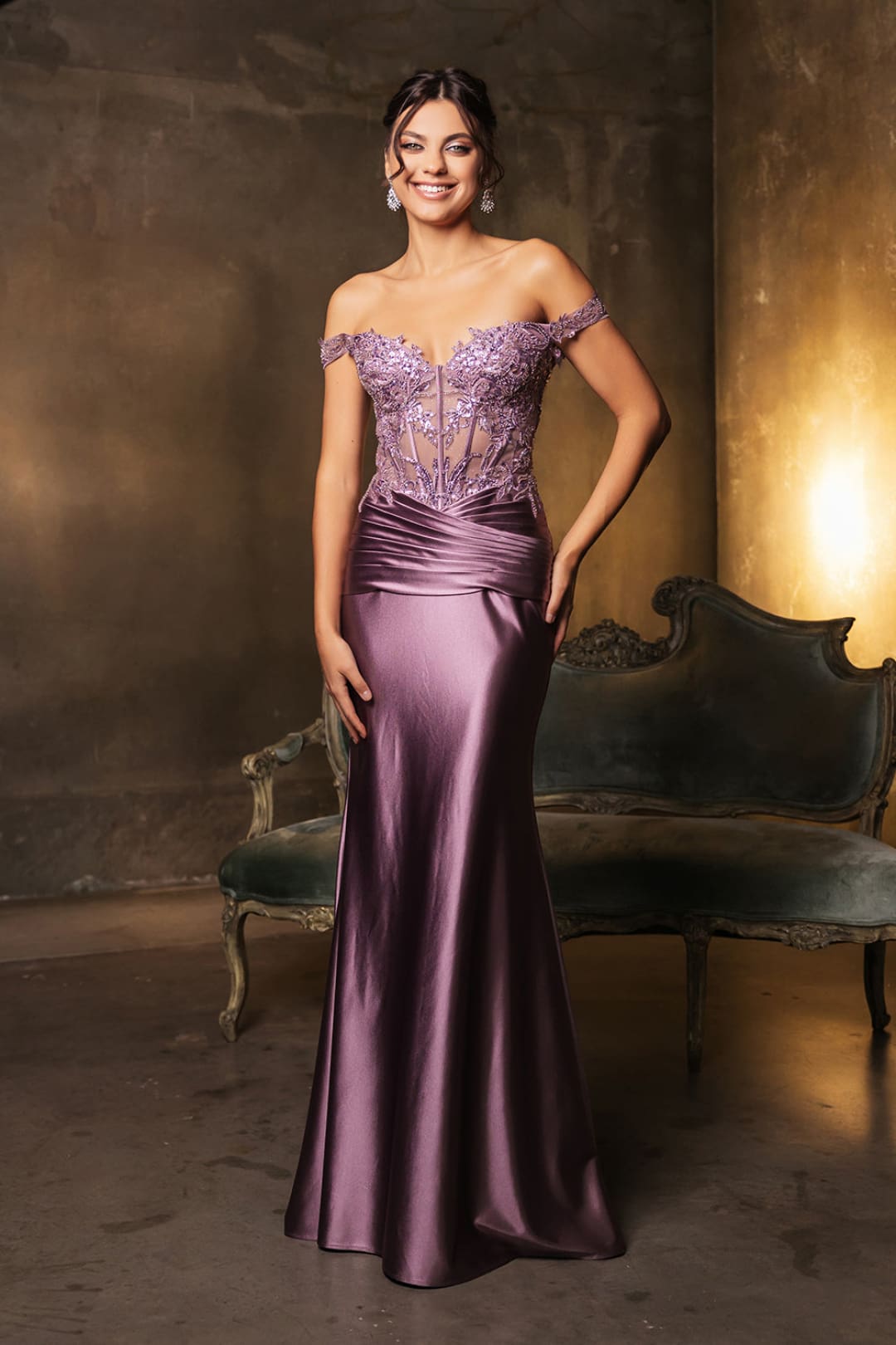 Plus Size Long Evening Gown Maxi Formal Dress for Women By May Queen MQ2141